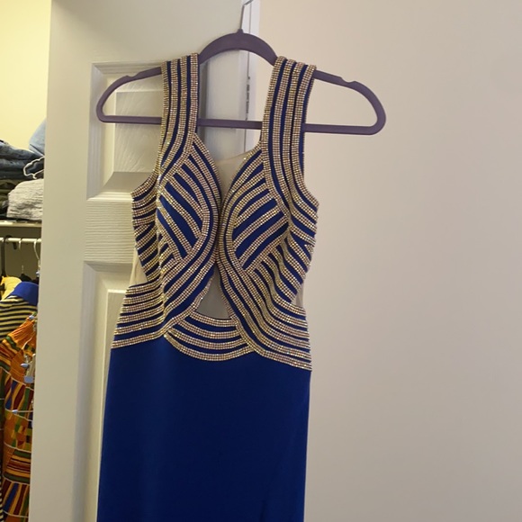 Beautiful royal blue dress - Picture 3 of 5